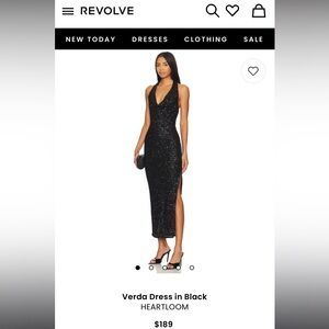Heartloom Verda Black Dress